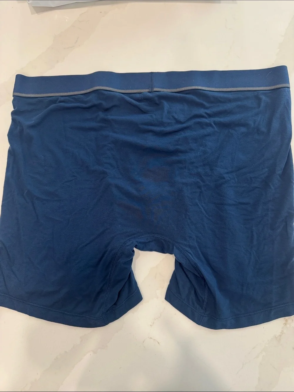 Men's Deep Blue Boxer Briefs - Breathable Stretch Comfort
